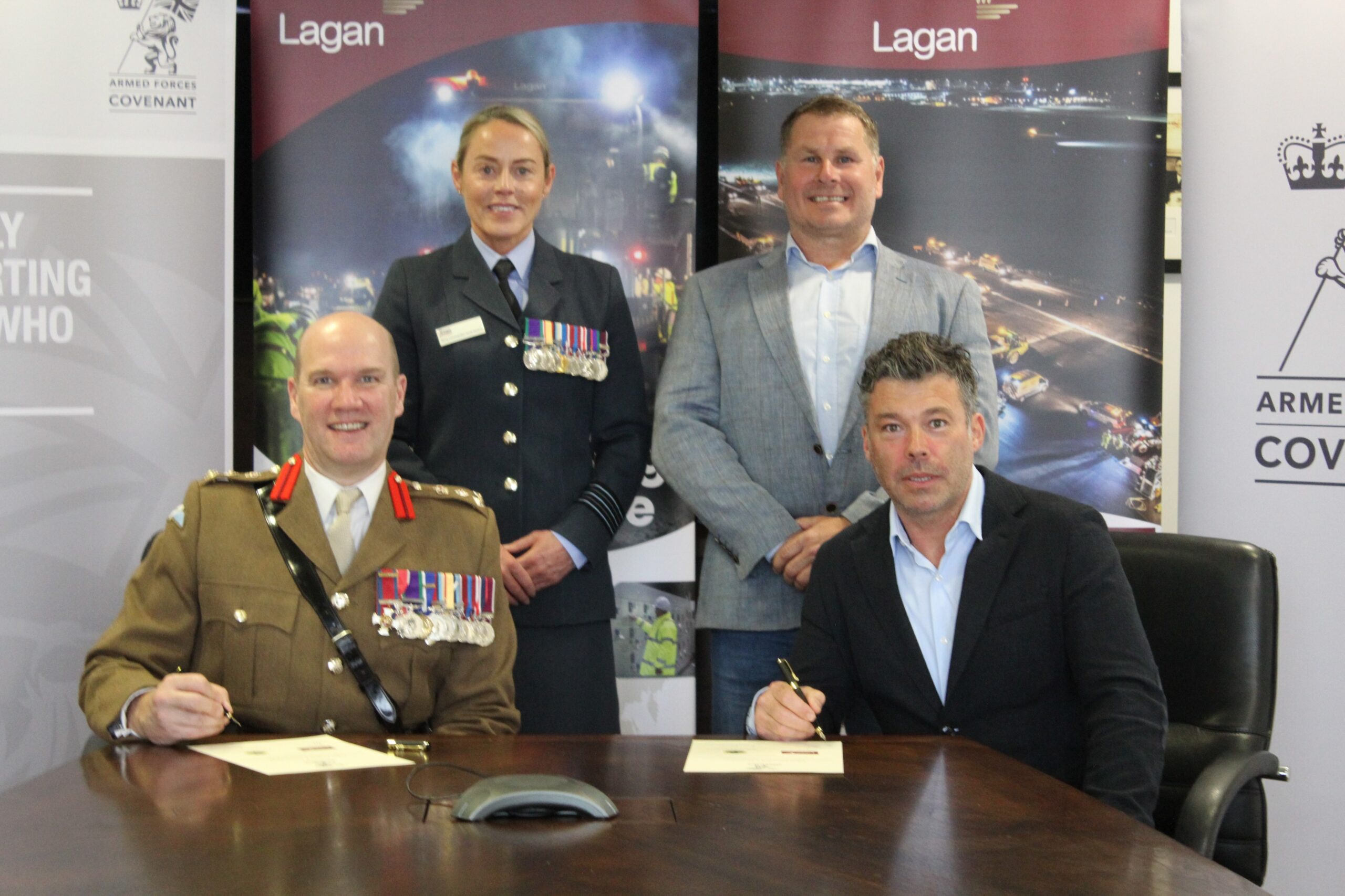 Featured image for “LAGAN AVIATION AND INFASTRUCTURE SIGN ARMED FORCES CONVENANT”